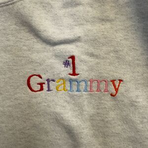 Vintage Crewneck Sweater Womens Large #1 Grammy Grandma Pullover READ